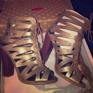Gold sandals